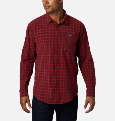Men's Triple Canyon&trade; Shirt Triple Canyon&trade; LS Shirt | 432 | S, Red Jasper Mini Tonal Plaid, front