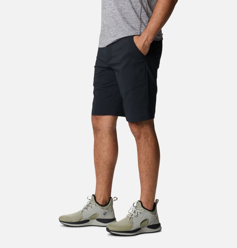 Men's Tech Trail Hiking Shorts, Color: Black, image 3