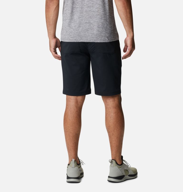 Men's Tech Trail Hiking Shorts, Color: Black, image 2