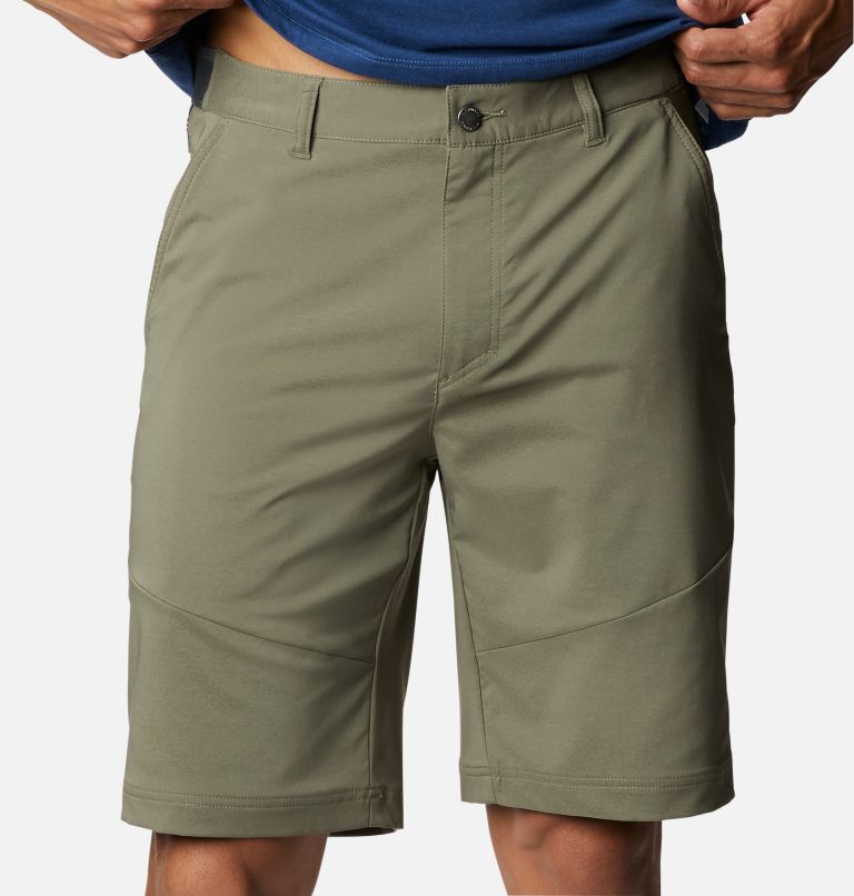 Men's Tech Trail Hiking Shorts, Color: Stone Green, image 4