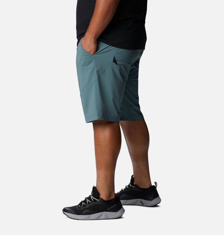 Men's Tech Trail Hiking Shorts - Extended Size, Color: Metal, image 3