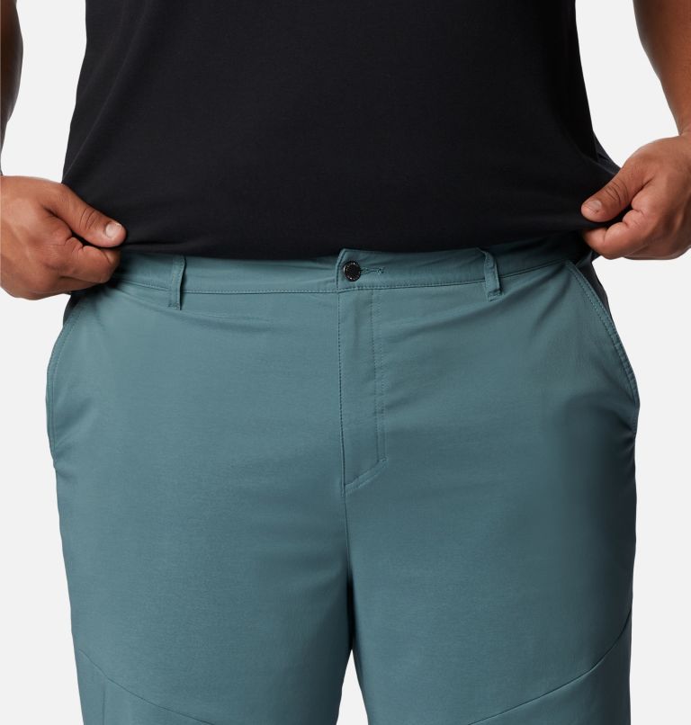 Men's Tech Trail Hiking Shorts - Extended Size, Color: Metal, image 4