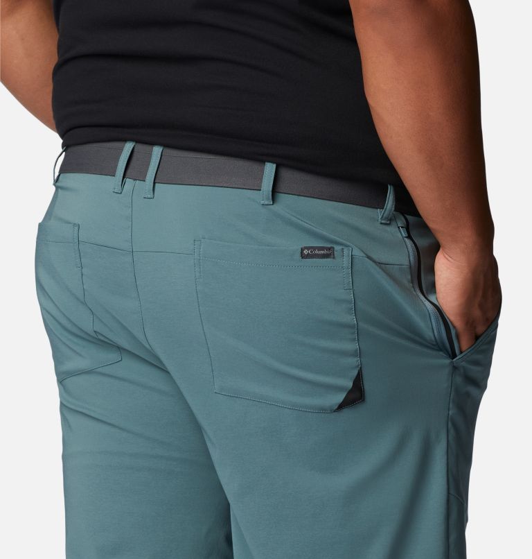 Men's Tech Trail Hiking Shorts - Extended Size, Color: Metal, image 5
