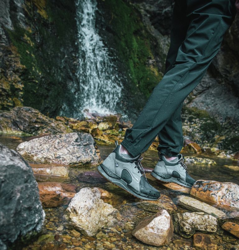 Pantalón montaña mujer multielástico gris - Trekking tallas grandes