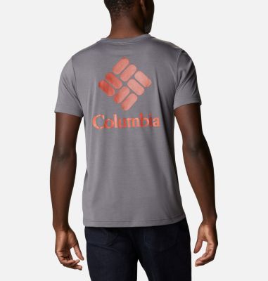 Men's Maxtrail&trade; Short Sleeve Logo Tee Maxtrail&trade; SS Logo Tee | 248 | L, City Grey Stacked Dimension, back