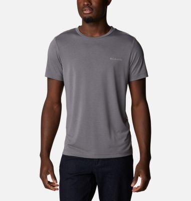 Men's Maxtrail&trade; Short Sleeve Logo Tee Maxtrail&trade; SS Logo Tee | 248 | L, City Grey Stacked Dimension, front