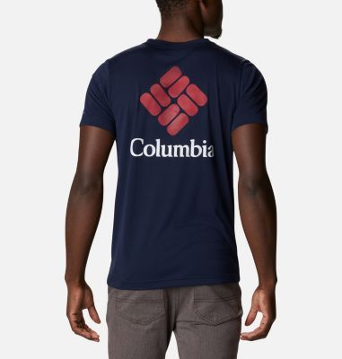 Men's Maxtrail&trade; Short Sleeve Logo Tee Maxtrail&trade; SS Logo Tee | 248 | L, Collegiate Navy Stacked Dimension, back
