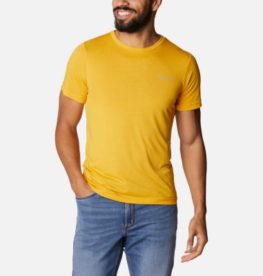 Men's Maxtrail&trade; Short Sleeve Logo Tee Maxtrail&trade; SS Logo Tee | 248 | L, Bright Gold Stacked Dimension, front