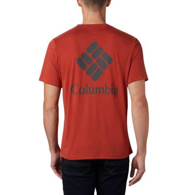 Men's Maxtrail&trade; Short Sleeve Logo Tee Maxtrail&trade; SS Logo Tee | 248 | L, Carnelian Red, back