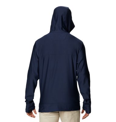 Men's Maxtrail&trade; Long Sleeve Midlayer Hoodie Maxtrail&trade; LS Midlayer | 010 | L, Collegiate Navy, back