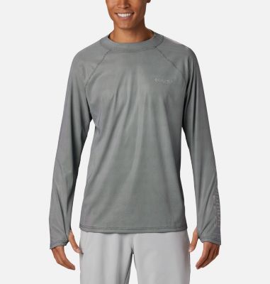 Men's PFG Terminal Deflector&trade; Zero Mock Long Sleeve Shirt