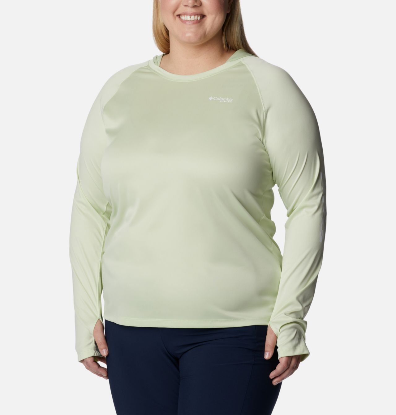 Women's PFG Tidal Tee™ Heather Hoodie - Plus Size 1