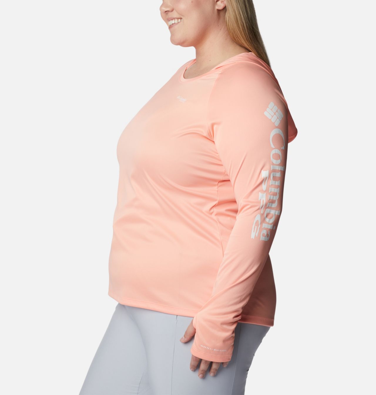 Women's PFG Tidal Tee™ Heather Hoodie - Plus Size 3