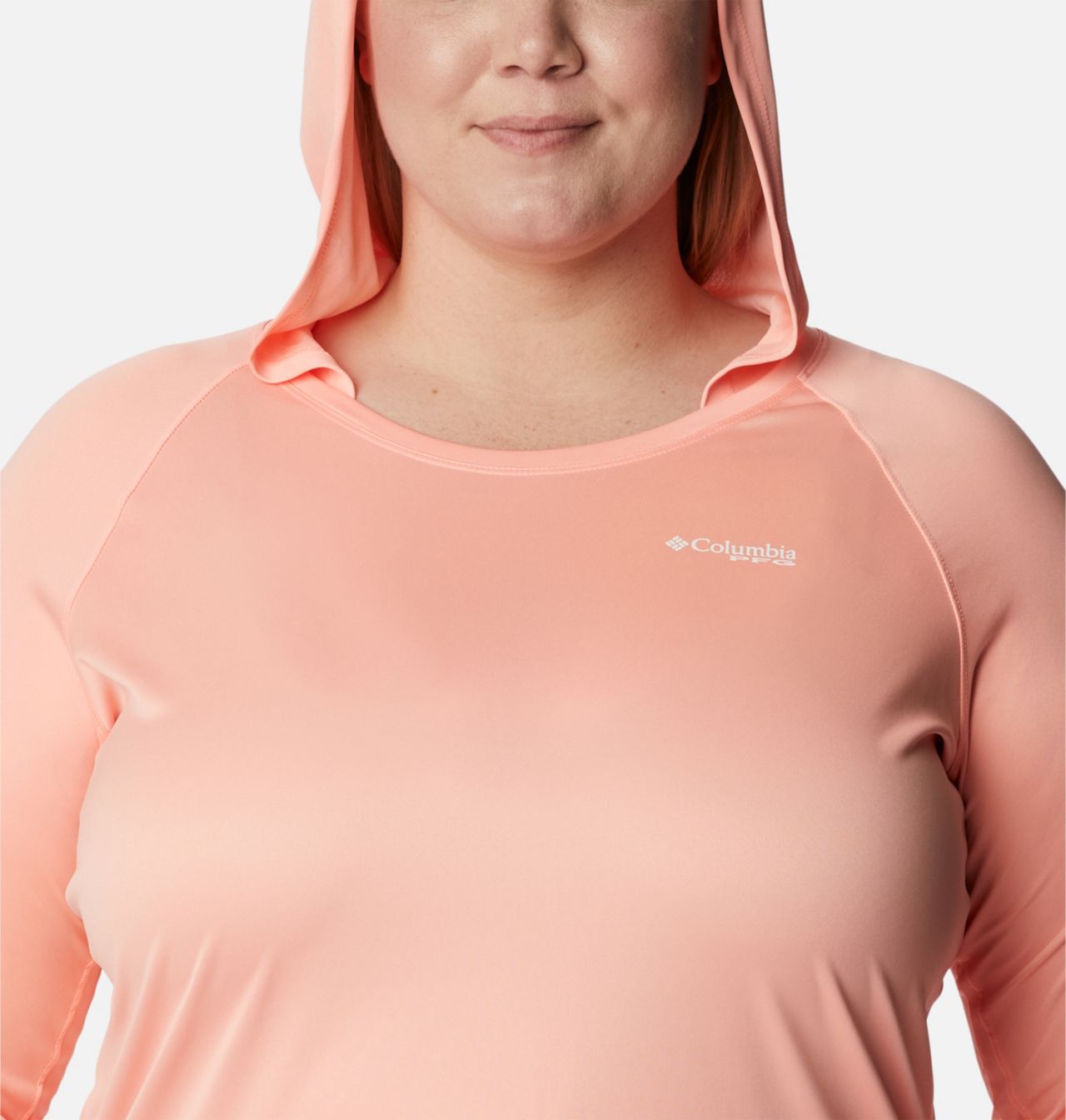 Women's PFG Tidal Tee™ Heather Hoodie - Plus Size 4