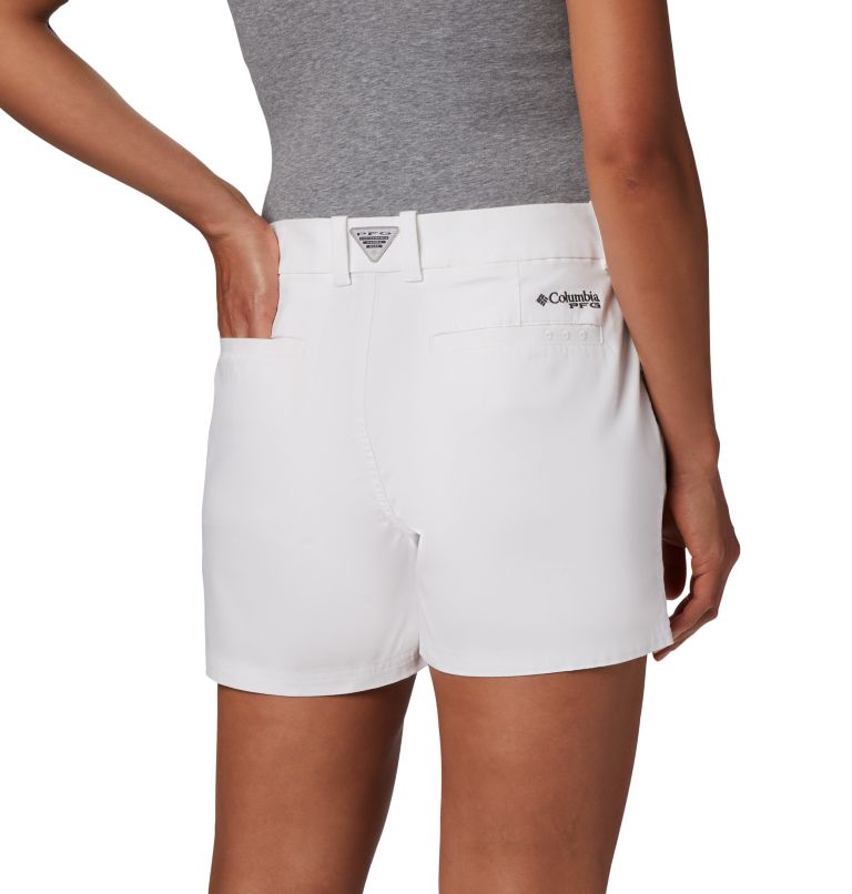 Women's PFG Bonehead Stretch Shorts, Color: White, image 3
