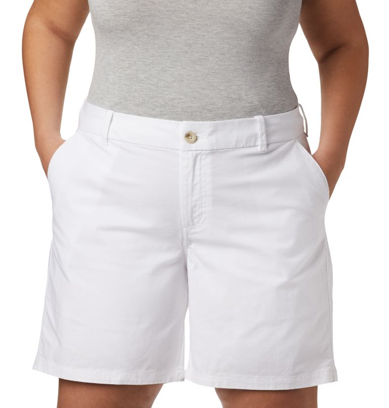 Women's PFG Bonehead Stretch Shorts, Color: White, image 3