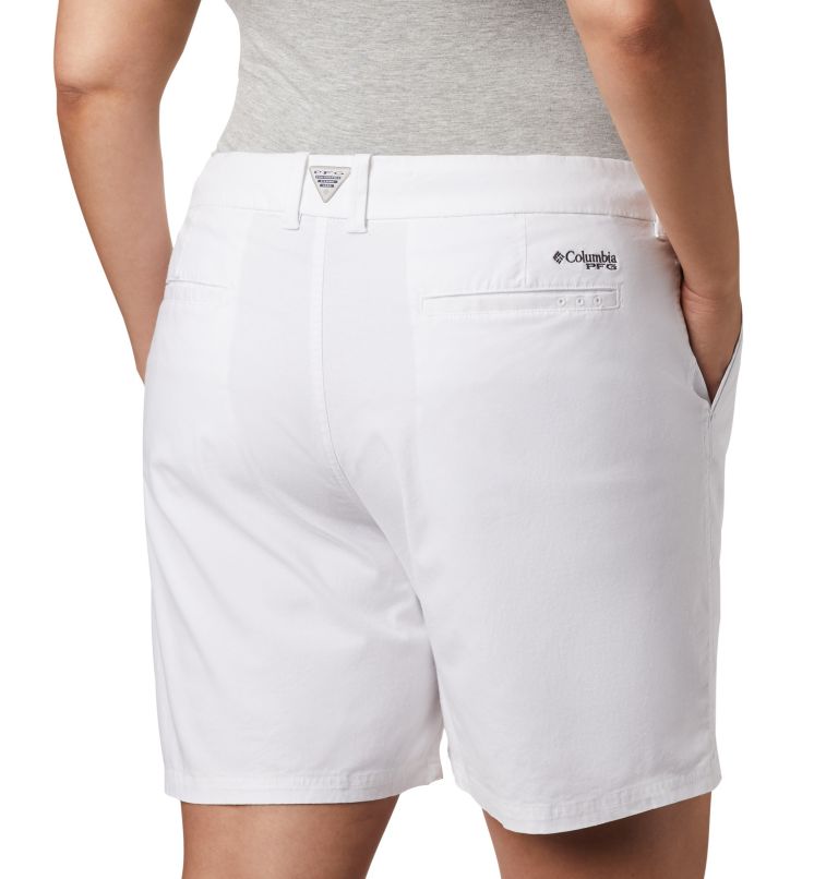 Thumbnail: Women's PFG Bonehead Stretch Shorts, Color: White, image 5