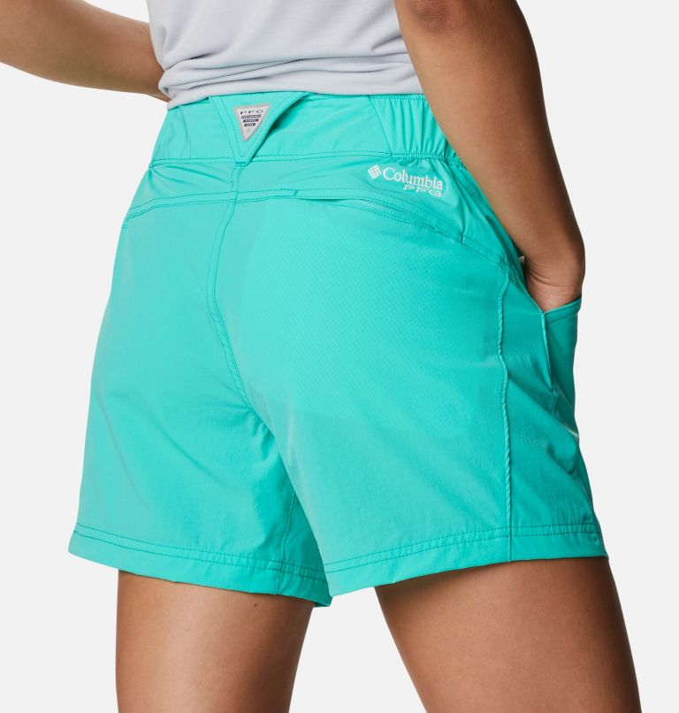 Women's PFG Coral Point III Shorts, Color: Electric Turquoise, image 5