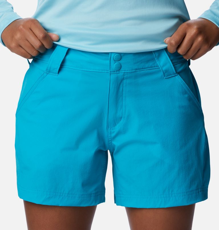 Women's PFG Coral Point III Shorts, Color: Ocean Teal, image 4