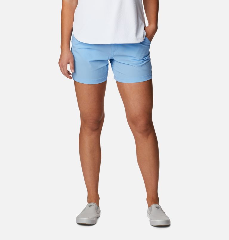 Thumbnail: Women's PFG Coral Point III Shorts, Color: Agate Blue, image 1