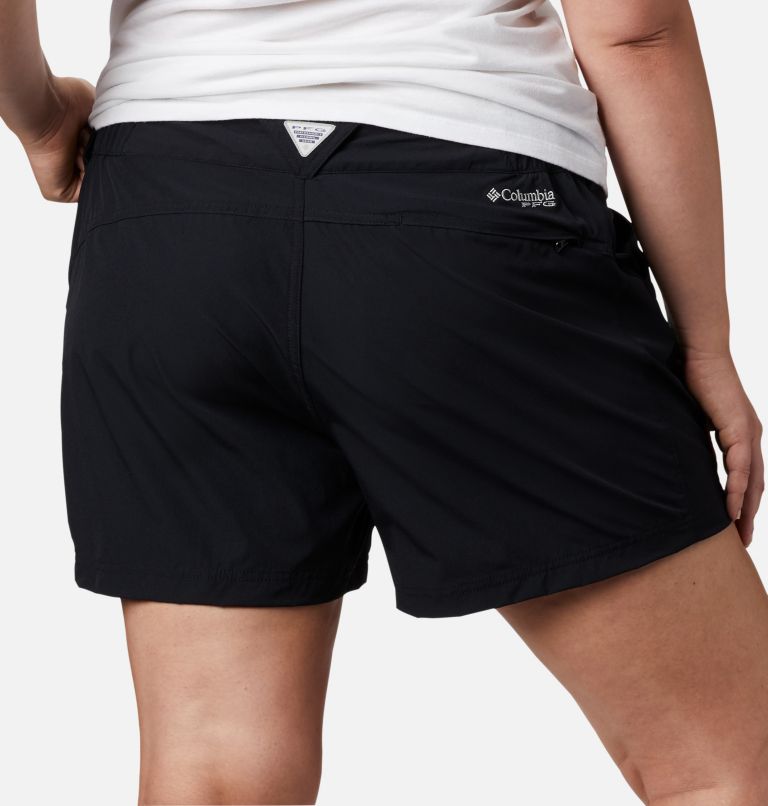 Women's PFG Coral Point III Shorts - Plus Size, Color: Black, image 5