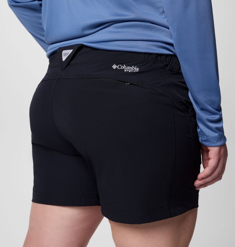 Women's PFG Coral Point III Shorts - Plus Size, Color: Black, image 5