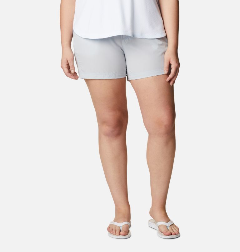 Thumbnail: Women's PFG Coral Point III Shorts - Plus Size, Color: Cirrus Grey, image 1