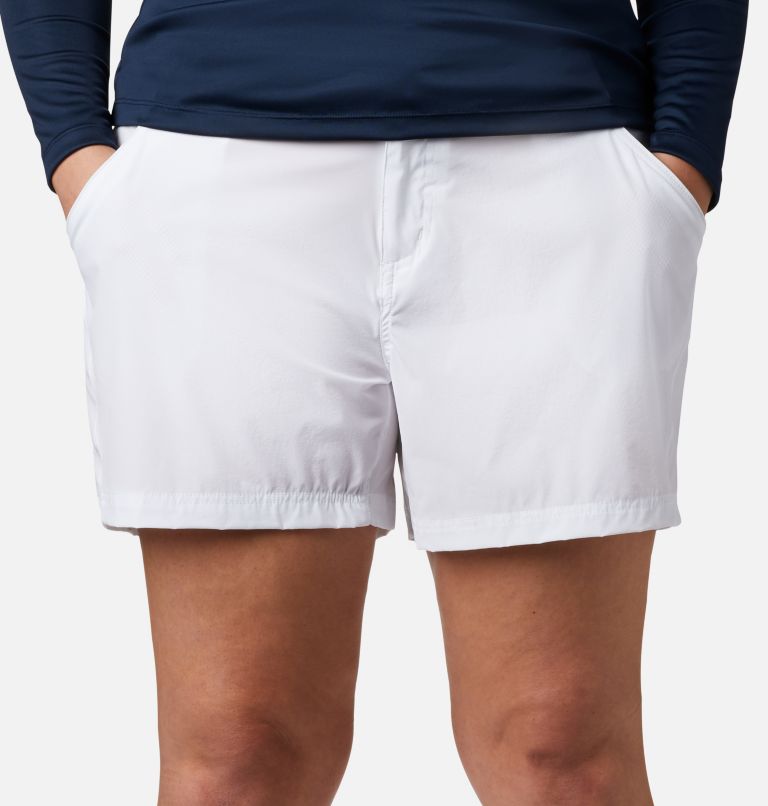 Women's PFG Coral Point III Shorts - Plus Size, Color: White, image 4