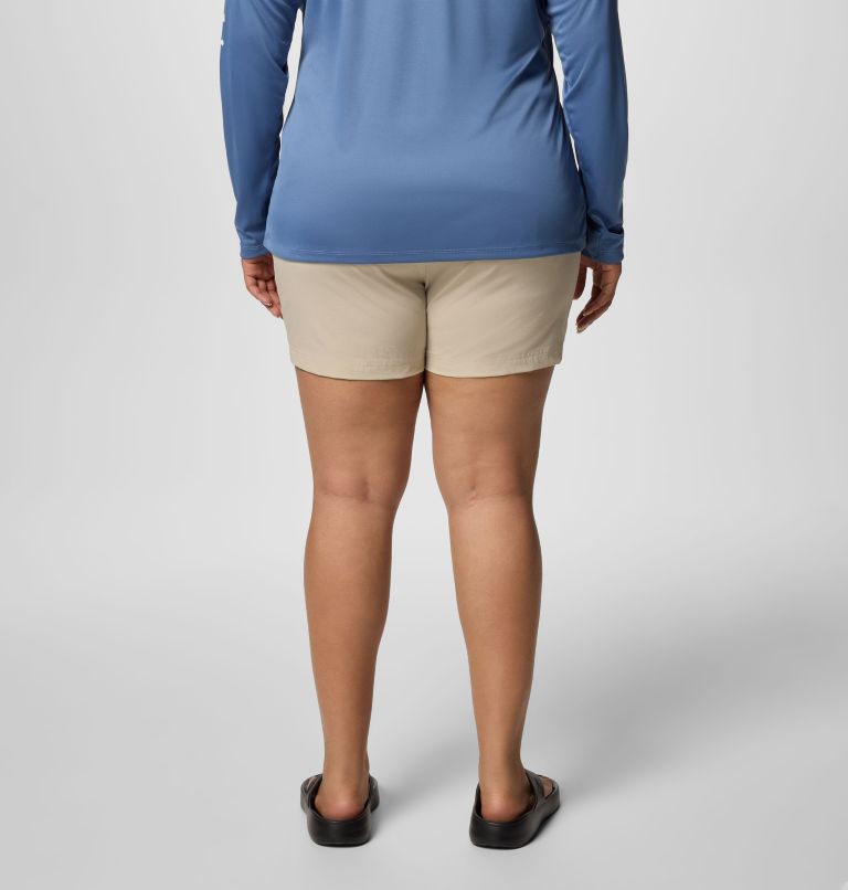 Women's PFG Coral Point III Shorts - Plus Size, Color: Fossil, image 2