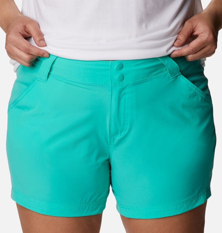 Thumbnail: Women's PFG Coral Point III Shorts - Plus Size, Color: Electric Turquoise, image 4