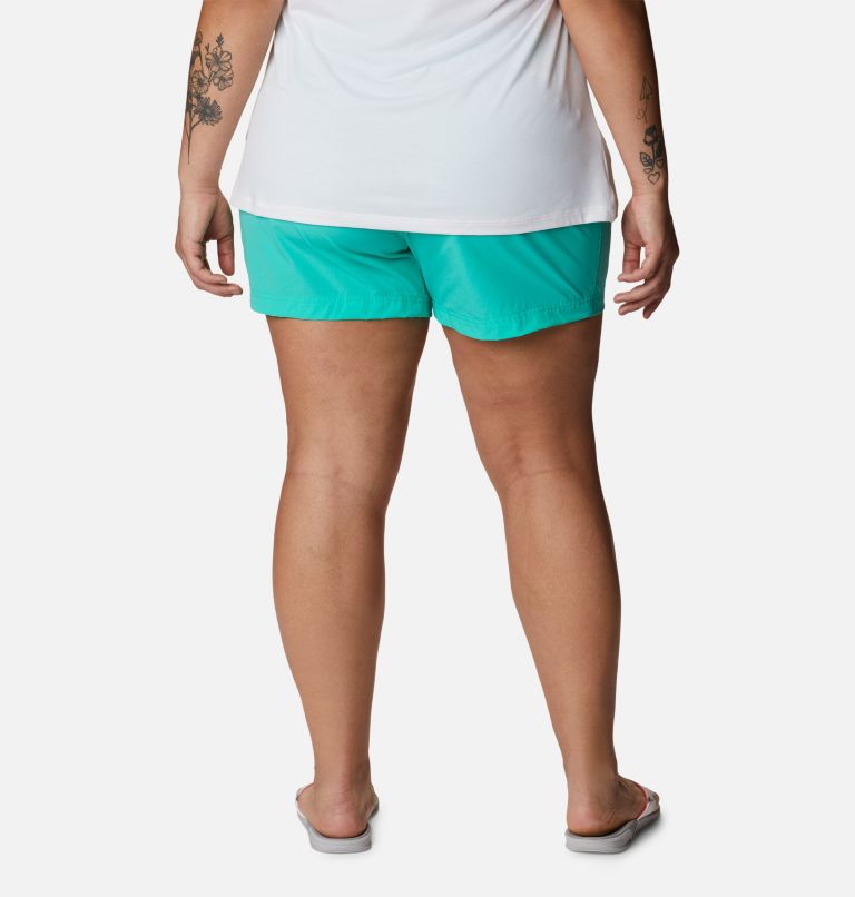 Thumbnail: Women's PFG Coral Point III Shorts - Plus Size, Color: Electric Turquoise, image 2
