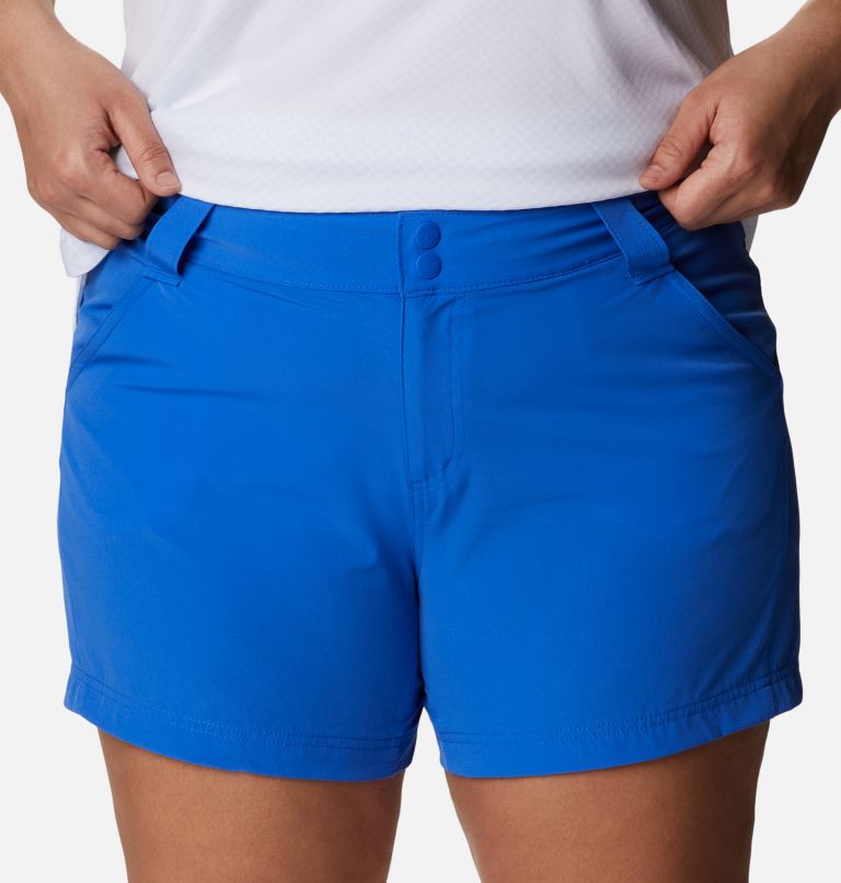 Thumbnail: Women's PFG Coral Point III Shorts - Plus Size, Color: Blue Macaw, image 4