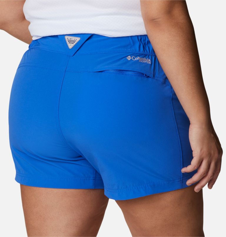 Thumbnail: Women's PFG Coral Point III Shorts - Plus Size, Color: Blue Macaw, image 5