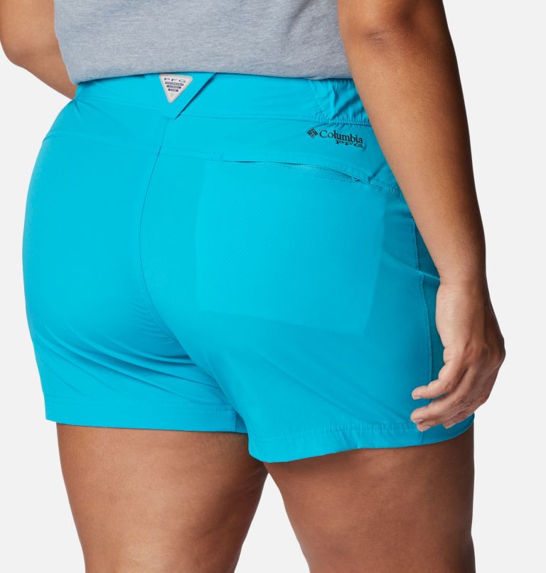 Thumbnail: Women's PFG Coral Point III Shorts - Plus Size, Color: Ocean Teal, image 5