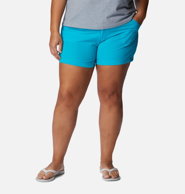 Thumbnail: Women's PFG Coral Point III Shorts - Plus Size, Color: Ocean Teal, image 1
