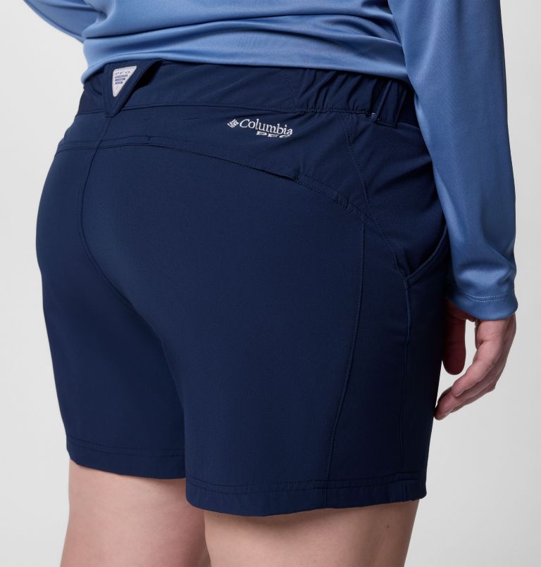 Women's PFG Coral Point III Shorts - Plus Size, Color: Collegiate Navy, image 5