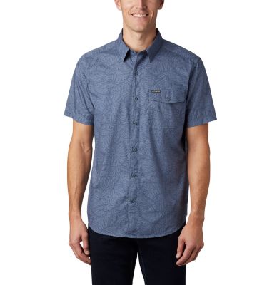 Men's Summer Chill&trade; Short Sleeve Shirt M Summer Chill&trade; SS Shirt | 427 | L, Mountain Wispy Bamboo, front