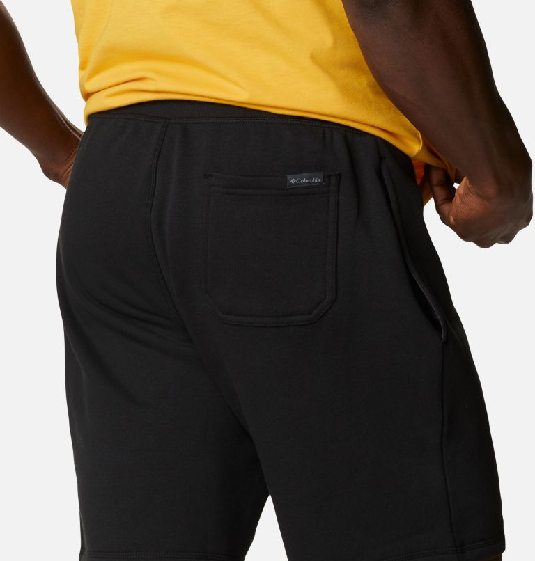 Thumbnail: Men's Columbia Logo Fleece Shorts, Color: Black, image 5