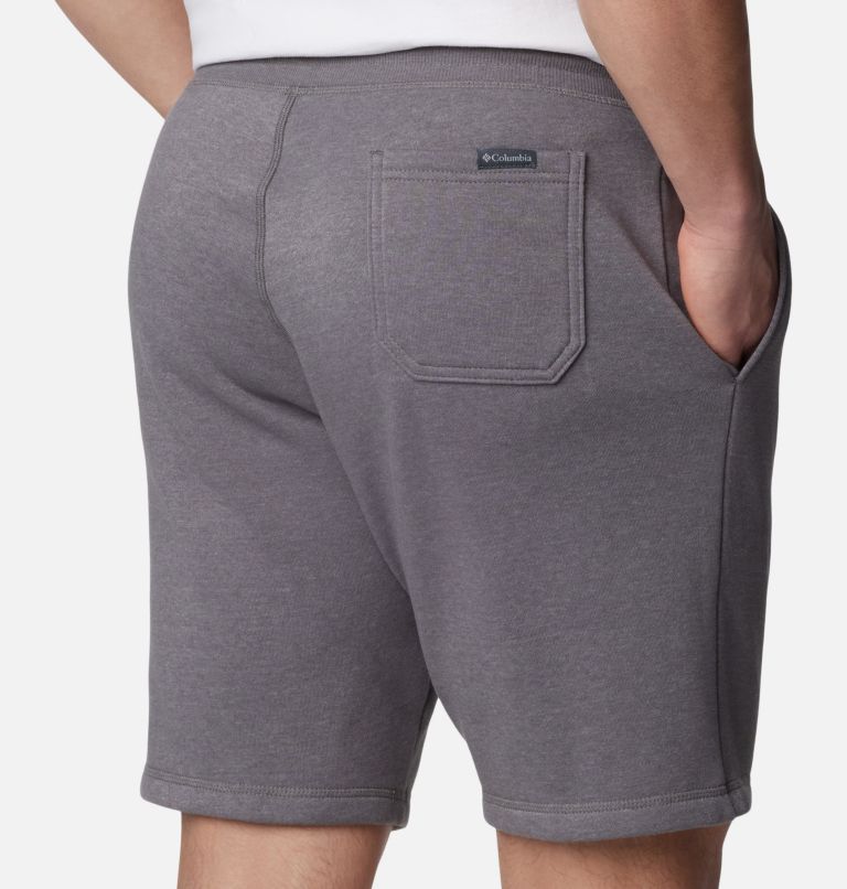 Men's Columbia Logo Fleece Shorts, Color: City Grey Heather, image 5