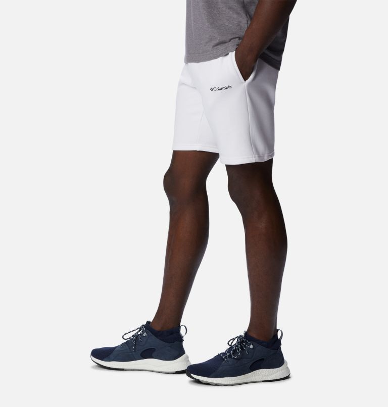 M Columbia Logo Fleece Short | 101 | M, Color: White, image 3
