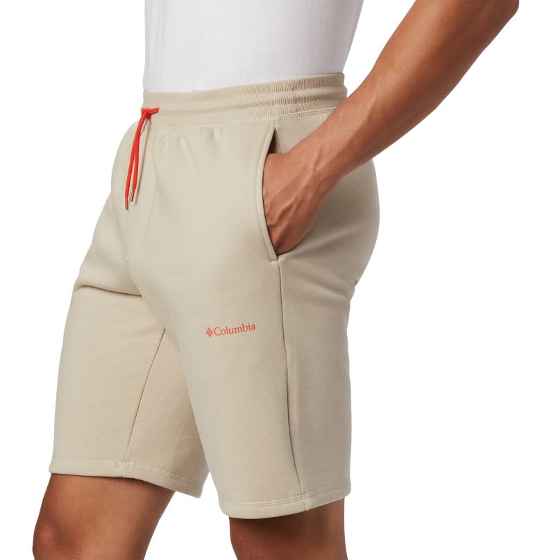 M Columbia Logo Fleece Short | 160 | L, Color: Fossil, image 4