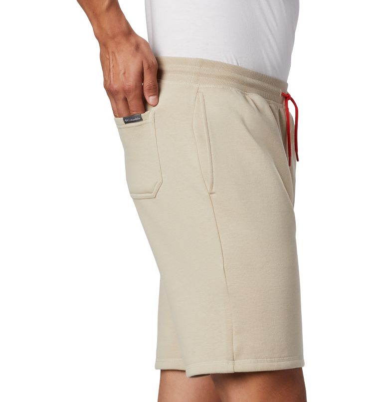 M Columbia Logo Fleece Short | 160 | L, Color: Fossil, image 5