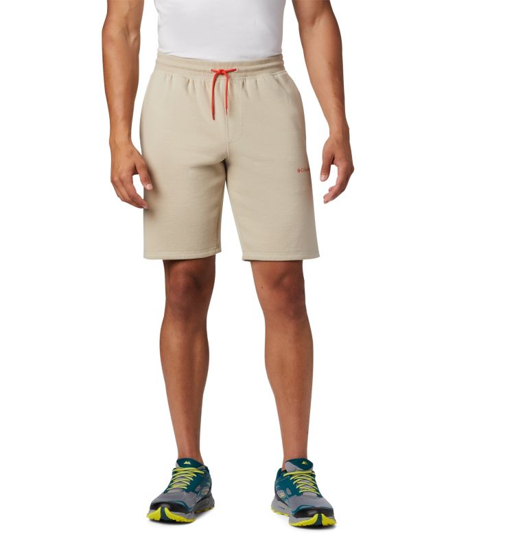 M Columbia Logo Fleece Short | 160 | L, Color: Fossil, image 1