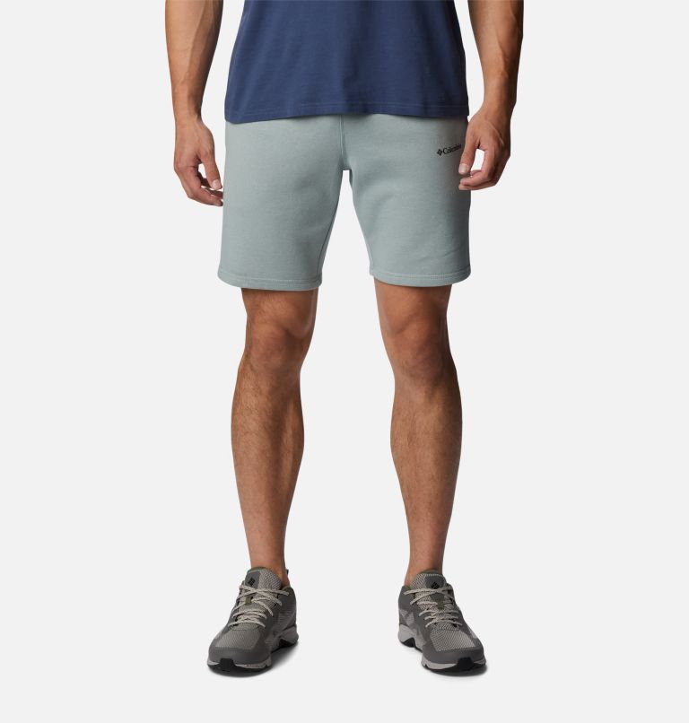 Thumbnail: Men's Columbia Logo Fleece Shorts, Color: Niagara, image 1