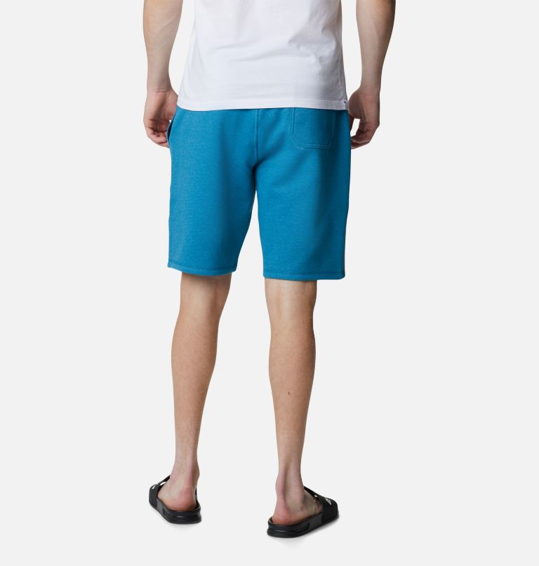 M Columbia Logo Fleece Short | 400 | XL, Color: Deep Marine Heather, image 2