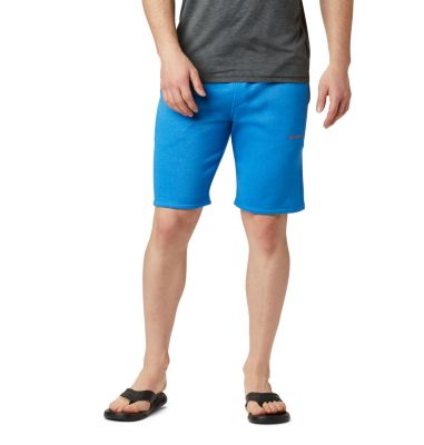 Men's Columbia&trade; Logo Fleece Shorts M Columbia&trade; Logo Fleece Short | 463 | L, Azure Blue Heather, front