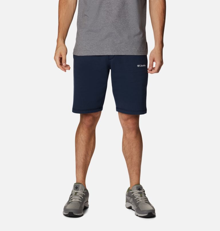 Thumbnail: Men's Columbia Logo Fleece Shorts, Color: Collegiate Navy, image 1