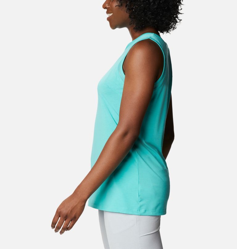 Women's PFG Slack Water Knit Tank, Color: Dolphin, image 3