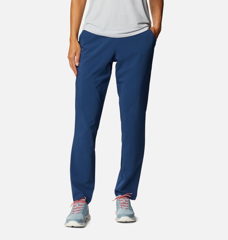 Women's PFG Slack Water Woven Pants, Color: Carbon, image 1