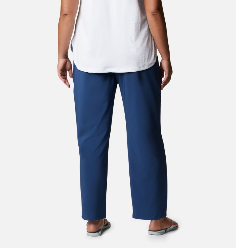 Women's PFG Slack Water Woven Pants - Plus Size, Color: Carbon, image 2